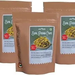 Evolve Healthy Snacks Pack of 3 | All Natural SOYA Chips | Rich in Protein and Minerals | Vacuum Fried | Guilt Free Wholesome Goodness | Pudina Flavouring-picture-31