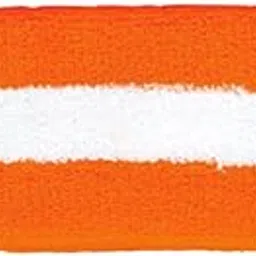 Armycrew One Size, Orange White: Cotton Terry Cloth Stretchy Stripe Sports Headband-picture-42