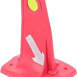 SOLUSTRE Automobile Diverter Sign Brightly Colored Traffic Cone Board for Awareness and Washable Car Diverter Sign for Outdoor Use for Highway Breakdown Parking-picture-23