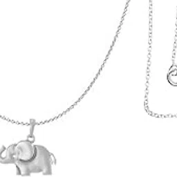 akshat sapphire Sterling Silver (92.5% purity) Strength Symbolic Elephant Chain Pendant (Pendant with Chain) for Men & Women Pure Silver Elephant Chain Locket to represent strength and power-picture-30