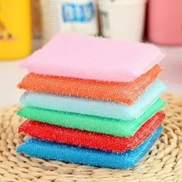 Microfiber Kitchen Cleaning Sponges, Multi-Color Pack of 6, Non-Scratch Dual-Sided Scrubbing Pads for Dishes and Countertops, Reusable Washing Sponge Set-picture-46