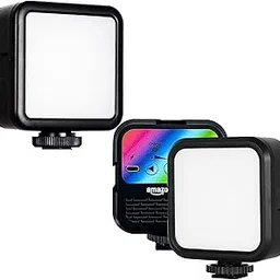Amazon Basics RGB Camera Light | Multi Color Portable Photography Lighting | CRI 95+ 2500K-9000k Dimmable Panel | Rechargeable 2000mAh Battery-picture-22