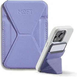 MOFT Snap On Magnetic Wallet Stand Compatible with iPhone 16/15/14/13/12 Series, Angle Adjustment & Magsafe Compatible MOVAS Phone Stand (Lavender)-picture-10