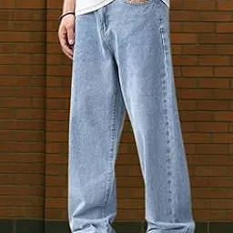 dyene Loose Fit Mid Rise Light Blue Men Denim Jeans-picture-39