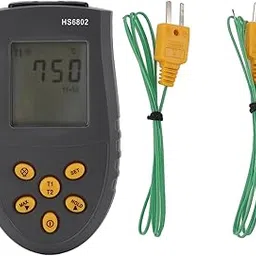 HS6802 Dual Channel Digital Thermometer, Dual Channel Digital Thermometer, Handheld High Accuracy LCD Display Temperature Measuring Equipment for J T E N Type-picture-36