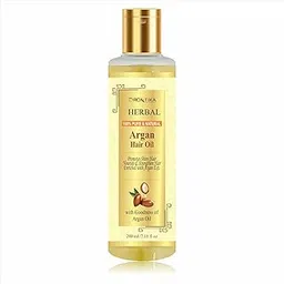 Herbal Moroccan Argan Hair Oil - Cold Pressed - No Mineral Oil & Silicones-For Shiny Nourished Hair - 200mL-picture-22