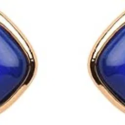 Party Earring : Nimmisha Blue Navy Acrylic Squire Stud Earring Classic Stylish Fancy Earrings for Womens and Girls-image-32