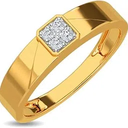 kisna 14k / 18k Real Gold & Diamond Ring | Diwali, Rakhi Rakshabandhan Gift for Brother, Husband | With Certificate of Authenticity & BIS-Hallmarked Gold Jewellery | Luk Diamond Ring For Him-picture-12