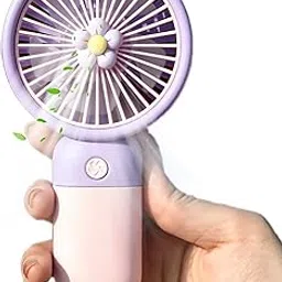 [𝟏𝟓 𝐘𝐄𝐀𝐑𝐒 𝐖𝐀𝐑𝐑𝐀𝐍𝐓𝐘 Mini Handheld Foldable USB Fan – 3-in-1 Portable, Rechargeable, Quiet Fan for Desk, Neck, or Travel Use – 3-Speed Cooling for Summer, Camping & Outdoors image 1