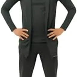 dublly Black Stylish Long Shrug for Men | Premium Solid Open Front Cardigan-picture-17