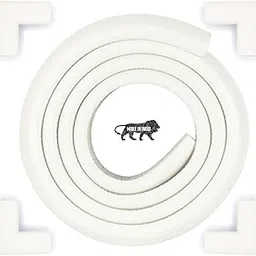 Kids Station Baby Proofing Edge and Corner Protector Combo Pack, Made in India Extra Dense Table Corner Protector and Rubber Edge for Kids Safety (Combo Packs, L-Shape, 2m+4, Off-White)-picture-22