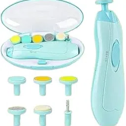 Trusted New Baby Nail File Electric || Baby Nail Trimmer with 6 Grinding Heads Safe for Newborn Baby Baby Nail Clippers with Light || Electric Baby Nail Trimmer(Multicolor) Nil Exporttanza-P5150-picture-18