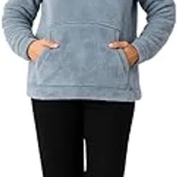 rg by s.s. clothing RG by SS Clothing Winter Wear Casual Wear Weastern Wear Soft & Warm Furry Sherpa Women Full Sleeve Hoodie-picture-30