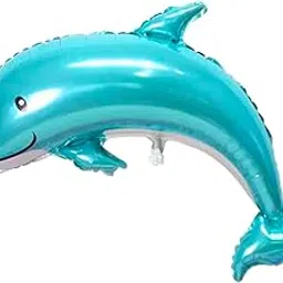 Party Decorz Dolphin Pink Foil Balloon Big Size (33X42 Inch, 1 Pcs) Ocean Animal Theme Fish Theme Birthday/Party Decoration for Children - Blue-picture-20