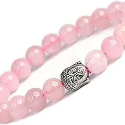 anant infinity Rose Quartz & Buddha Charm Protection Bracelet Spiritual Energy Beads for Safety & Love-picture-28