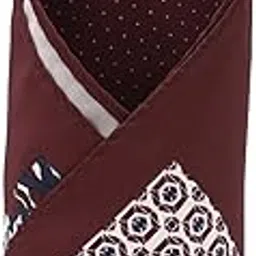 Men Maroon Print Party Pocket Square-image-48