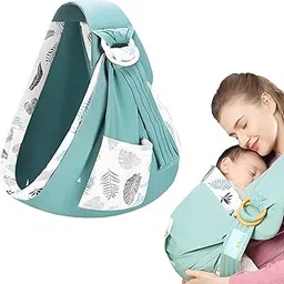 AMPLIN Classic Kangaroo Wrap Baby Carrier Sling – Soft and Ergonomic Sling for Newborns (0–2 Years), Lightweight with Thick Shoulder Straps for Infant Care, Ideal for Kangaroo Mother Care-picture-12