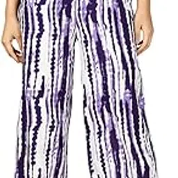 by Lux Cozi Women's Printed Relaxed Wide Leg Printed Casual Palazzo-image-1