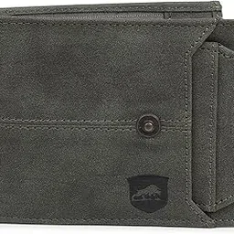 samtroh Button Closer Vegan Leather Wallet for Men I 4 Card Slots I 2 Currency & 2 Secret Compartments I 1 Zipper Coin Pocket-picture-10