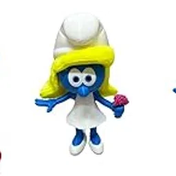 YellowCrown 3D Printed Toy, 3D Smurfs Figurines, Set of 3, White, Blue and Red Design, Decorative Gaming Playing Collectible, Crafted from bio-degradable eco-Friendly PLA-picture-19