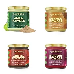 Complete Herbal Hair Spa Kit – Amla, Shikakai, Reetha & Hibiscus Powders (4 x 100g) | 100% Natural Hair Treatment Kit | Strengthens Roots, Boosts Shine & Scalp Health | Ideal for DIY Hair Packs-picture-30