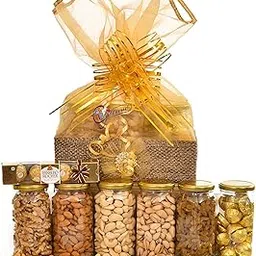 Giftrend Anniversary Gift Hamper with Chocolates and Dry Fruits-picture-54