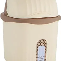 SBA PRIME Plastic Swing Lid Dustbin for Home Office Kitchen Bathroom Table Desk Garbage Waste Bin Small Size (Multicolor)-picture-20