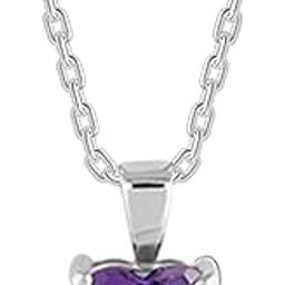 giva 925 Silver Purple Heart Pendant with Link Chain| Gifts for Girlfriend,Pendant to Gift Women & Girls | With Certificate of Authenticity and 925 Stamp | 6 Month Warranty-picture-29