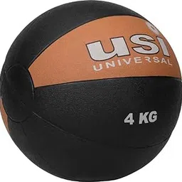 USI Universal 787PVH Rubber 4Kg Medicine Ball High Bounce, Textured Finish, Strong Core, Better Balance, Made Rubber with Textured Surface, High Bounce, image 1
