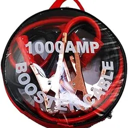 J - GO THE BUSINESS HUB Heavy Duty Booster Cables ||Emergency Power Start Cable Quality 2M Length 4 Gauge All Purpose || Car, Van, bas,truck Battery || 1000 AMP || color: red + black ||-picture-30