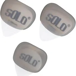 Enakshi (LABEL) 3Pcs Professional Guitar Picks Plectrums Silicone for Electric Guitar Banjo Grey|Acoustic-Electric Guitar|Electric Guitar|Guitar Accessories-image-3