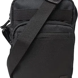 qips Stylish Black Sling Cross Body Tavel Office Business Messenger Bag for Men and Women, Water Resistant and Light Weight-picture-49