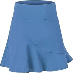 lnrueg Soft Tummy Control Lightweight Sports Skort High Waisted Fashion Ruffle Moisture-Wicking Simple Causal Tennis Skort Workout Skort with Inner Pocket-picture-16