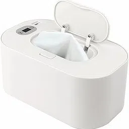 Baby Wet Wipe Warmer Dispenser Box with Type-C Cable, 40℃-60℃ Wide Range Adjustment (WHITE)-image-74