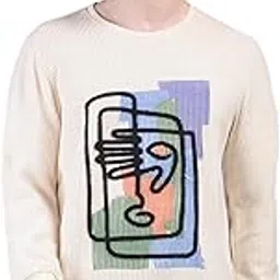 crimsoune club Men's Beige Embroidered Sweatshirt-picture-37