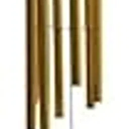 Om Sai Enterprise Metal Feng Shui 5 Pipe Wooden Pyramid Wind Chime - Gold Wind Chimes-picture-22