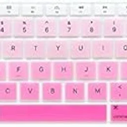 2020 Ultra Thin Soft TPU Protective Skin Keyboard Cover for MacBook Air 13 Inch 2020 Compatible Model A2179/A2337 (Gradient Pink)-picture-17