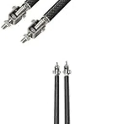 4pcs Car Adjustable Front Bumper Lip Splitter Rod Support Bar Black| Universal Fit | High-Performance-image-7