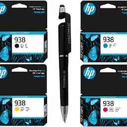ITGlobal Value Pack Combo OG 938 Black Cyan Yellow Magenta Ink Cartridge for HP Selected Printer with 3in1 Multi-Function Creative Mobile Phone Stand, Stylus Pen, Ballpoint Pen (Very Colors)-picture-12