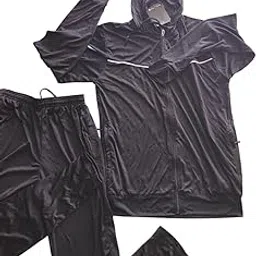 Black colour with cap free size track suit dryfit best for all sports and regular use-picture-45