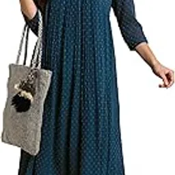 janasya Women's Fit and Flare Calf Length Poly Chiffon Self Design Flared Western Dress-picture-52