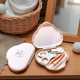 Kiddery Baby Manicure Set, 4-in-1 Grooming Kit with Nail Cutter, Scissors, Tweezer and Nail Filer, Multi Colour, Perfect for Newborns, Baby Shower Gift (Pink Cloud, 4 in 1)-picture-10