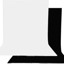 Smiledrive Background Sheet for Photography PVC PP Washable, Seamless Large Size 100x300 cm (Black & White)-image-8