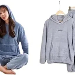 Dstudio Korean Velvet Night Suit for Women |-picture-26