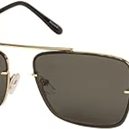 arzonai Dapper Square Shape Gold-Green Mirrored UV Protection Sunglasses For Men & Women [MA-2222-S7 ]-picture-40