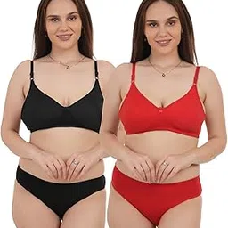 unitrust Premium Lingerie Set with Full Coverage Non-Padded Bra and Hipster Panty Set-picture-43