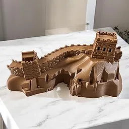 Sentosa Great Wall of China Miniature Model (18cm x 15cm) - Educational Historical Monument Replica for School Projects, Home Décor, Resin Art, Diorama Craft, Desk Display & Souvenir Gift-picture-10