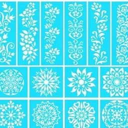 Skin-Safe Reusable Mehendi Stencils – Fun & Fast Henna Art for All Occasions MULTICOLOUR-picture-23