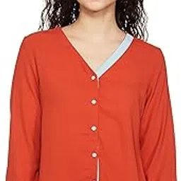 amazon brand - symbol Women's Cotton Regular Fit Top-picture-42