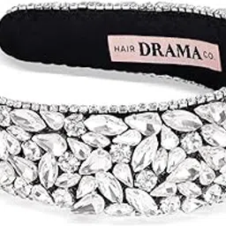 hair drama co. Rosemary Flat Hair Band - Silver-picture-35